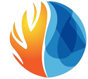 Fire and Ice Favicon Logo Transparent Ottawa Professional Heating and Cooling
