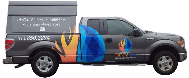 Fire and Ice Company Truck, Ottawa Professional Heating and Cooling